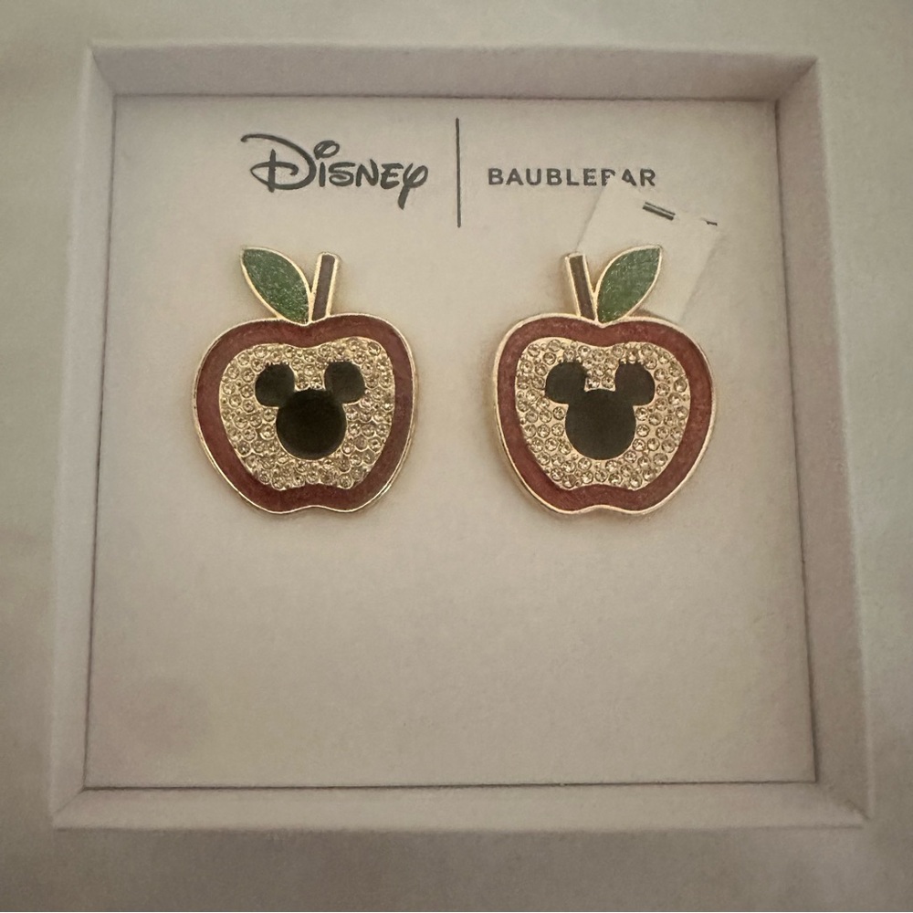 Baublebar mickey mouse apple earrings